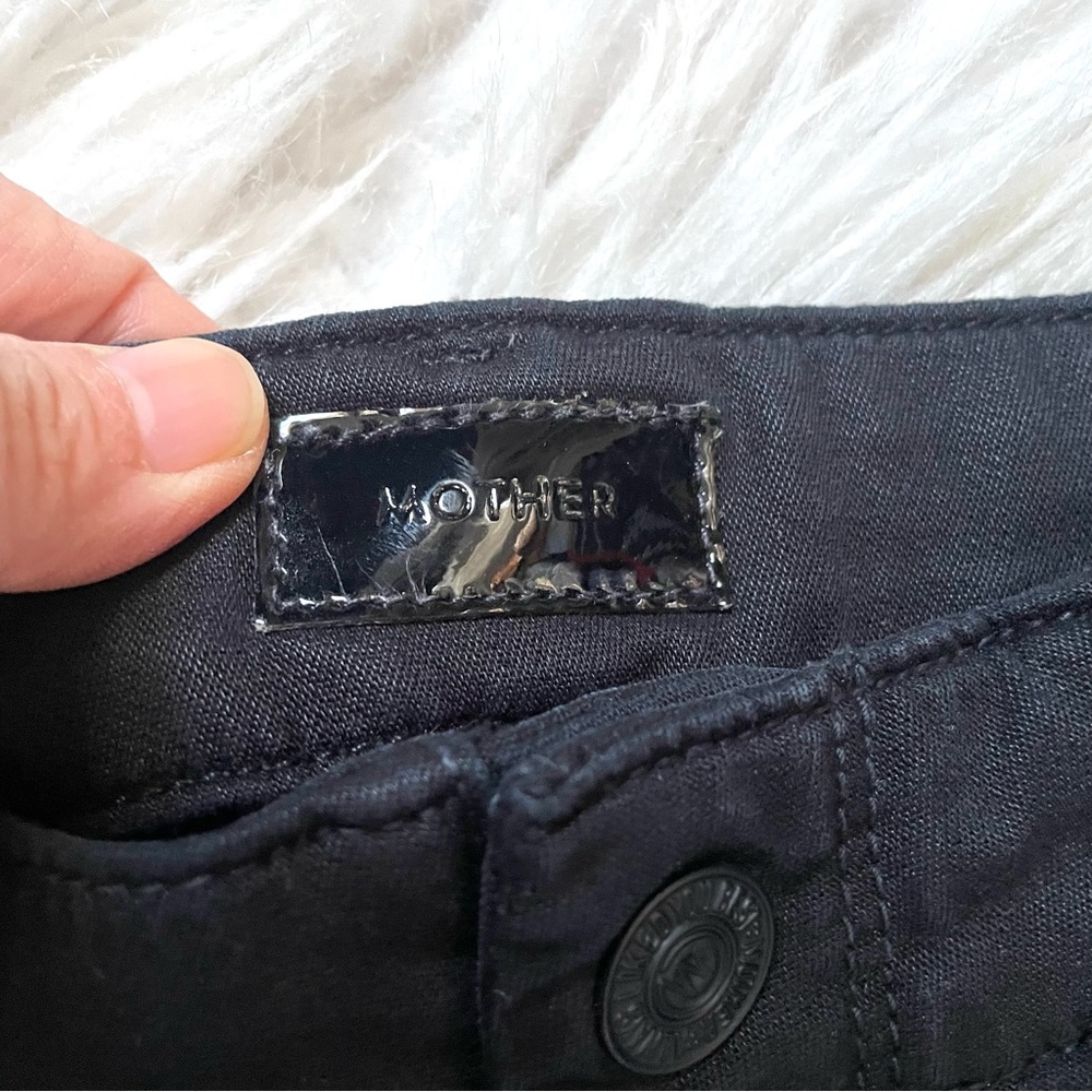 Mother The Wee Misfit Jogger Pants Black 25 - Picture 4 of 16